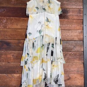 Anthropologie Magnolia Floral Tiered Maxi Dress Size 8.